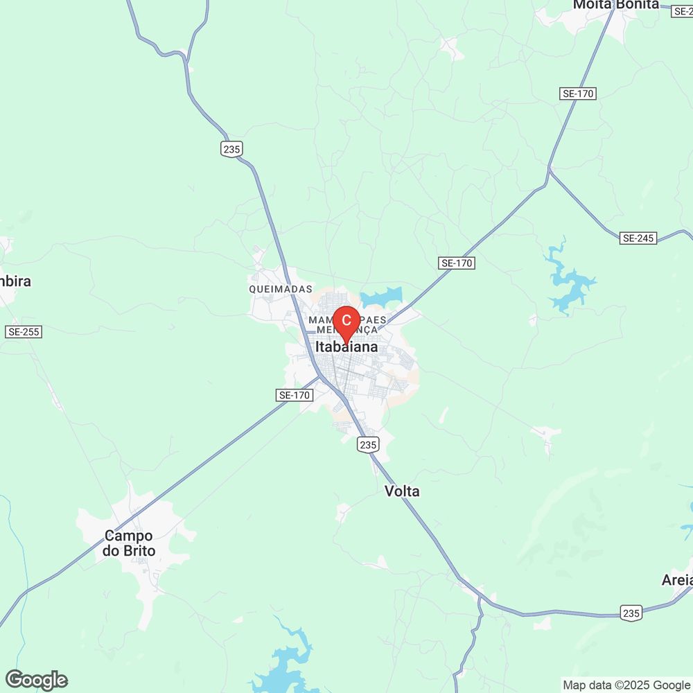 Mapa de Itabaiana, Sergipe