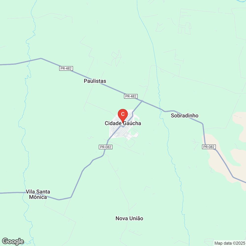 Mapa de Cidade Gaúcha, Paraná