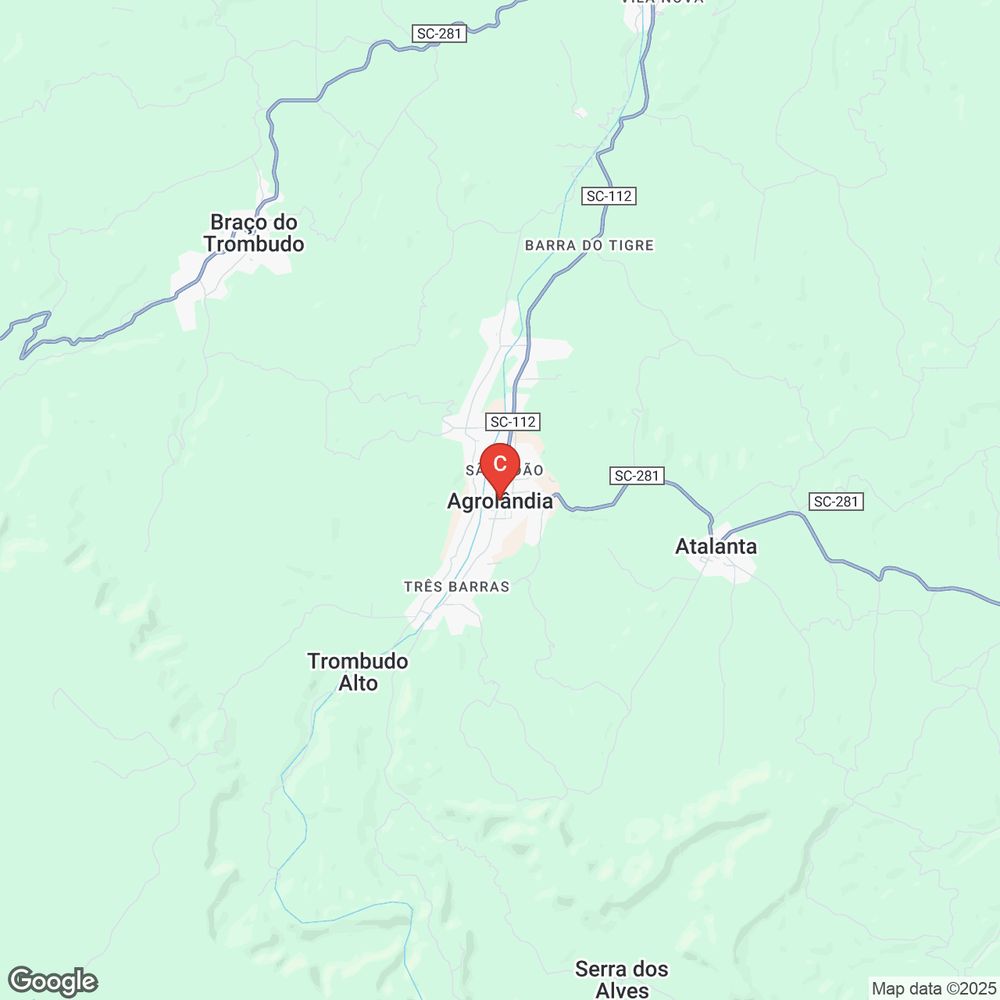 Mapa de Agrolândia, Santa Catarina