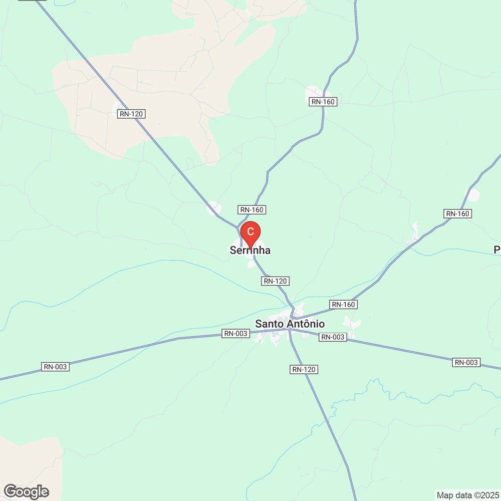 Mapa de Serrinha, Rio Grande do Norte