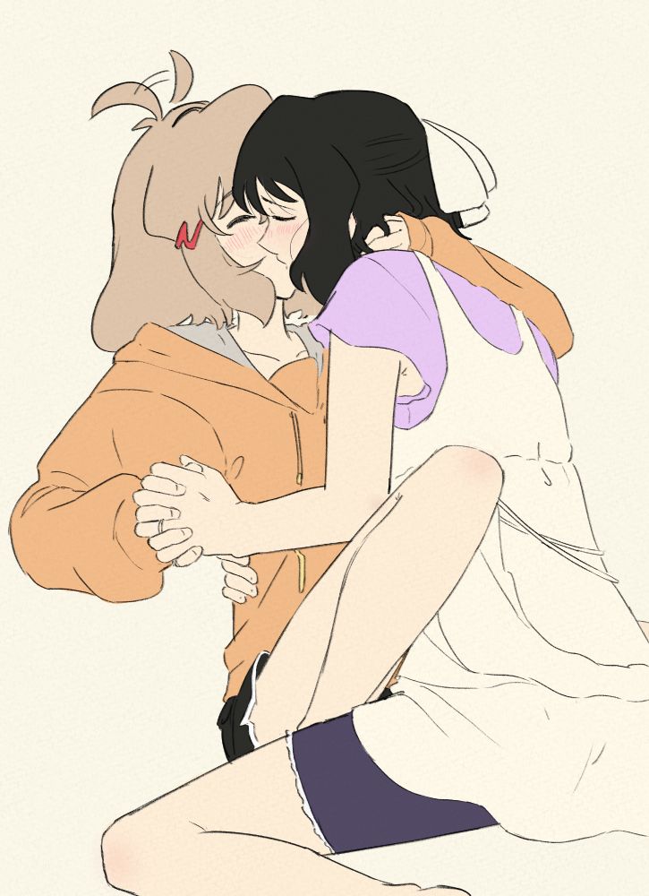 Fanart of the characters "Tachibana Hibiki" and "Kohinata Miku" from the "Symphogear" series.