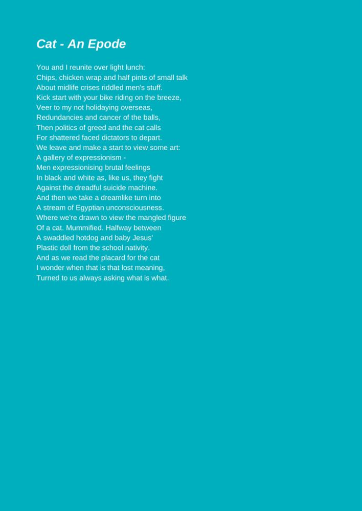 Text for a poem called Cat - An Epode. 