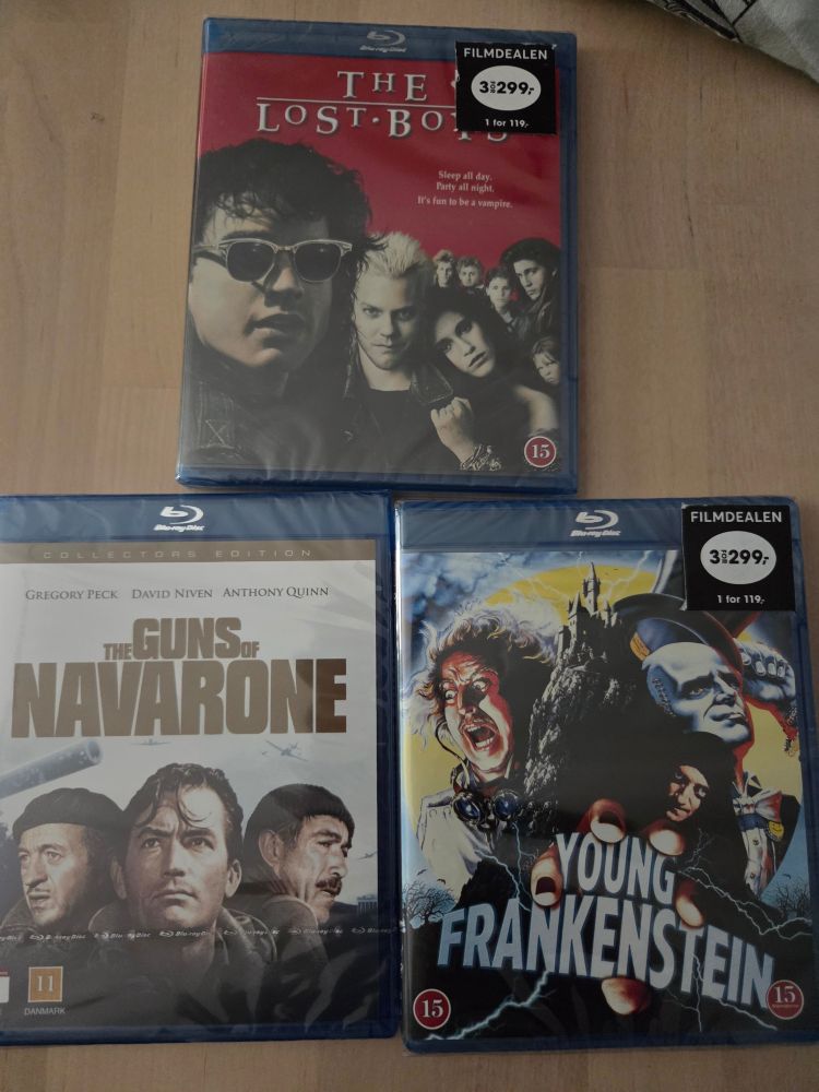 Blu-ray haul: the Lost Boys, Guns of Navarone and Young Frankenstein 