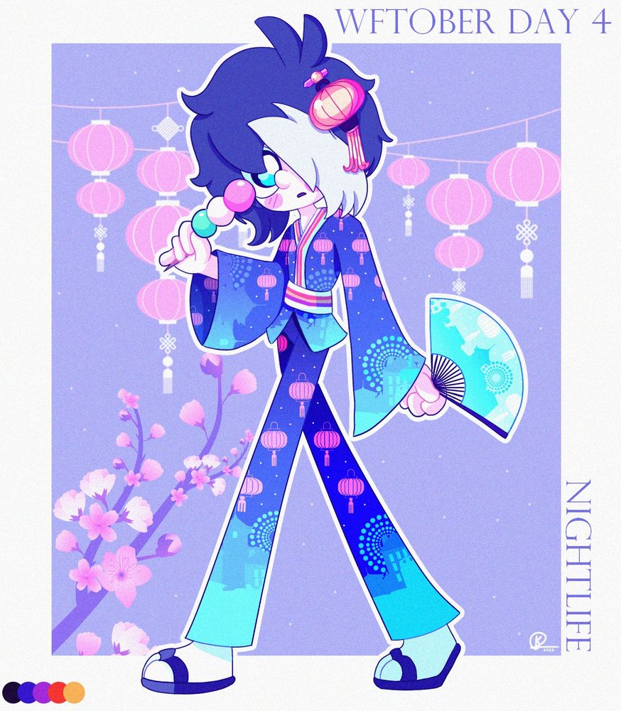 Alternate title: Nightlife-themed kimono
