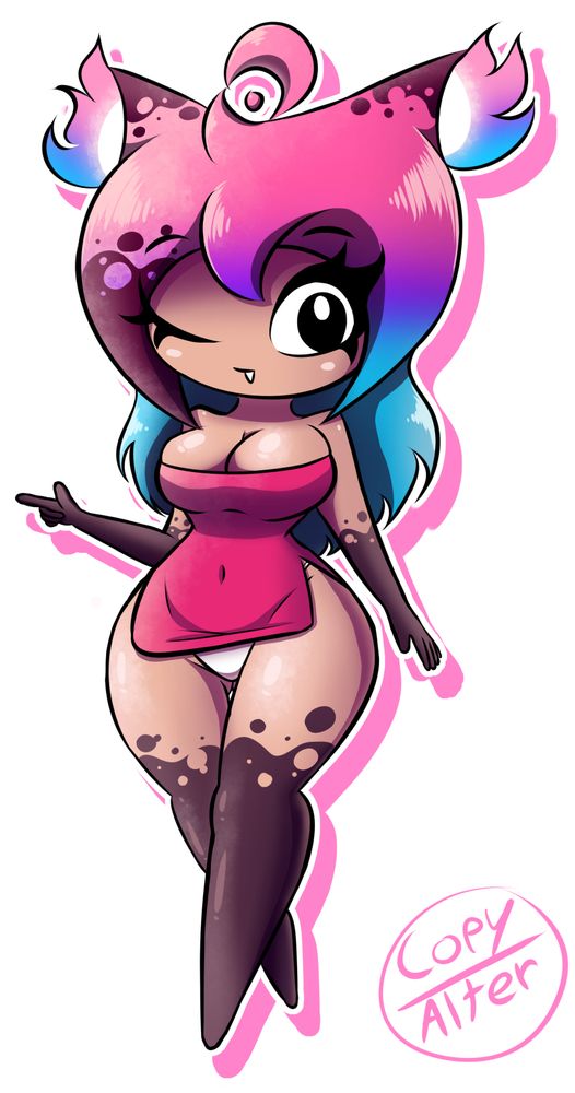 Copy with very short mini dress