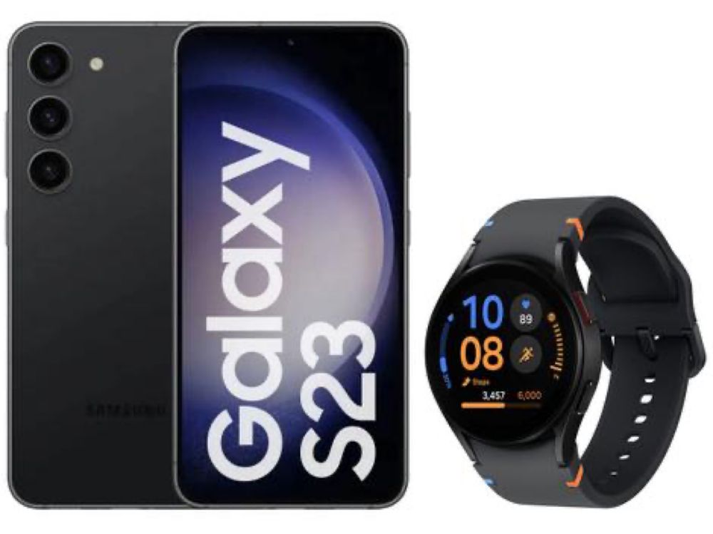 Smartphone Samsung Galaxy S23 256GB + Smartwatch - Watch FE 40mm Preto 16GB Bluetooth - Galaxy S23 - Magazine {{route.pmdStoreName}}