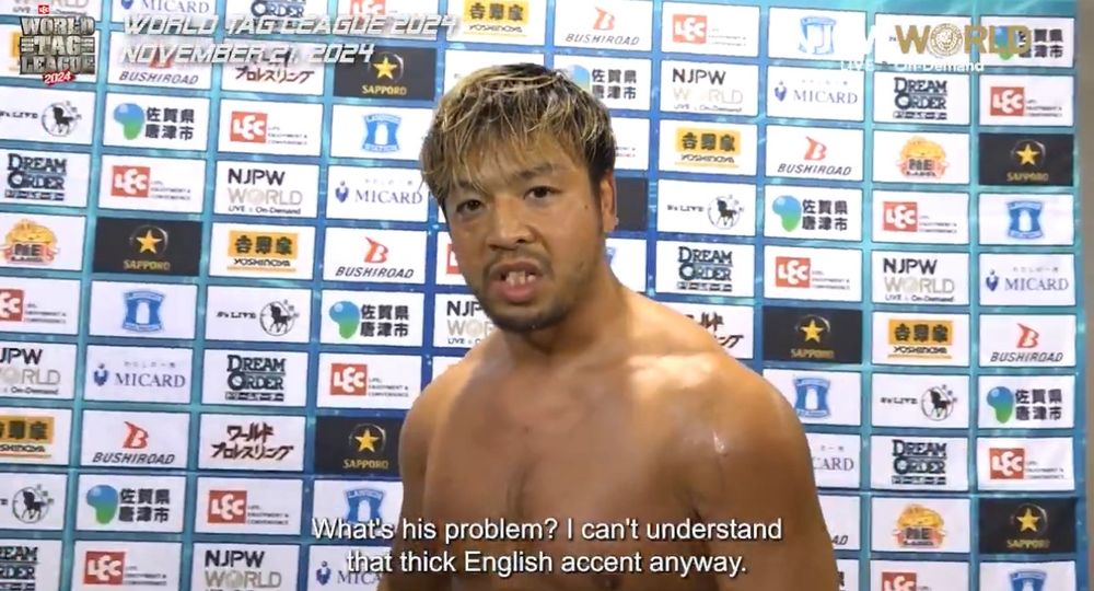 KENTA thinks Gabe Kidd is too British. 