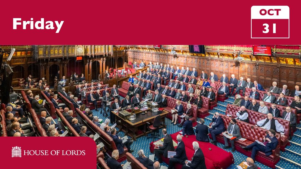 Graphic: Friday in the House of Lords