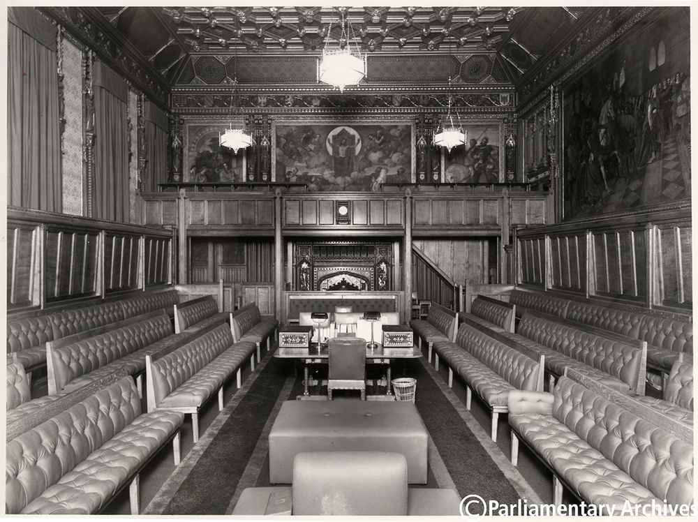 Following the bombing of the Commons chamber in May 1941, the House of Lords lent its chamber to MPs while the Lords sat in the Robing Room.