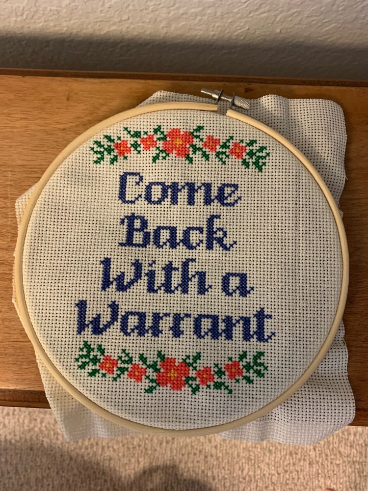 Come back with a warrant