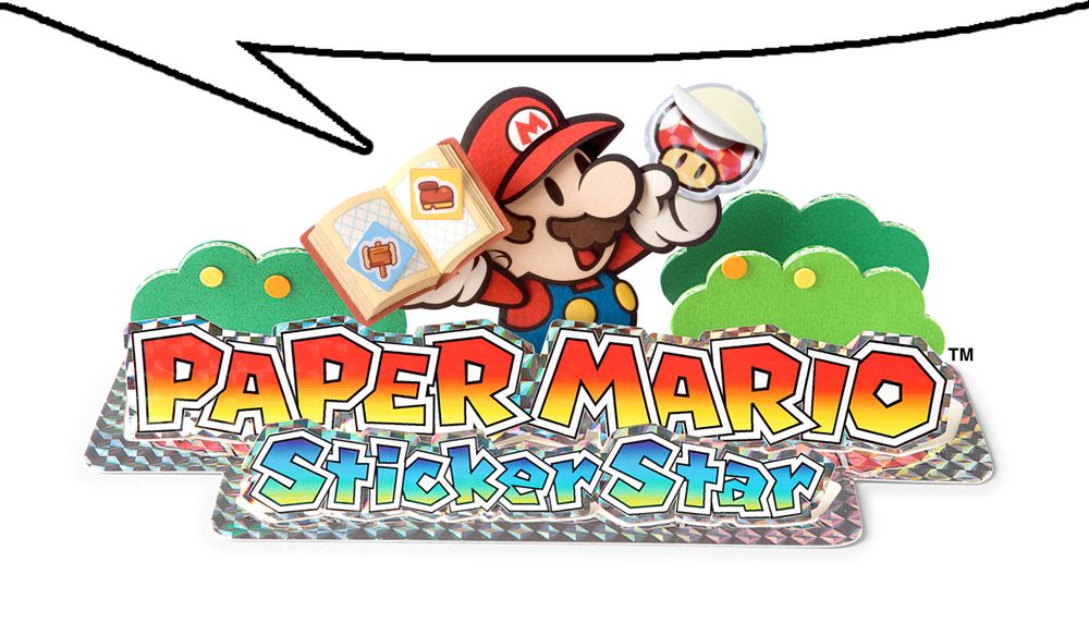 paper Mario sticker star speech bubble, get it? Cuz sticker star has no experience points im so funny 