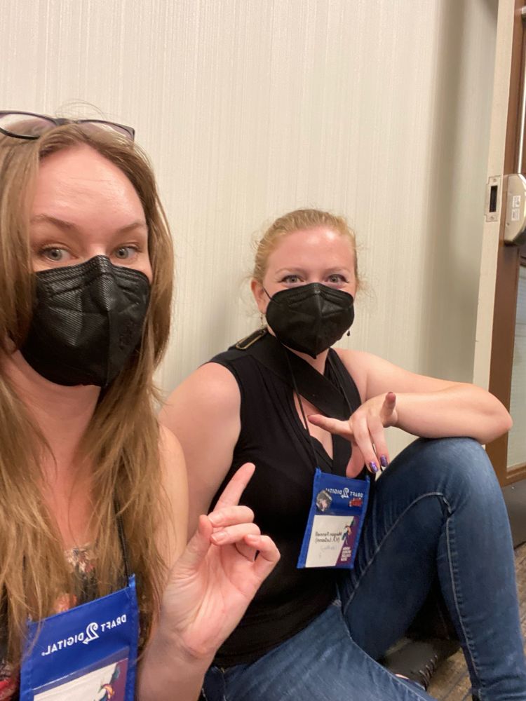 Tired, masked editors.