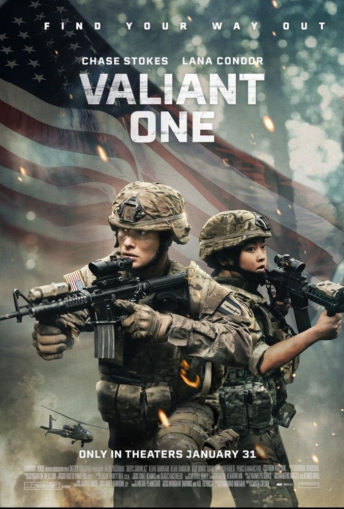 Valiant One poster. In theaters Jan 31st