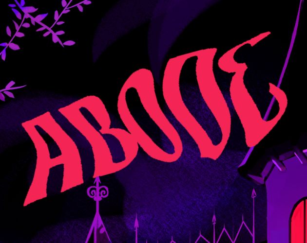 The text "ABODE" in a wavy font