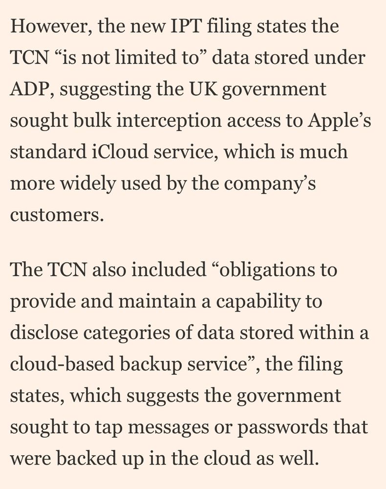 However, the new IPT filing states the TCN 
