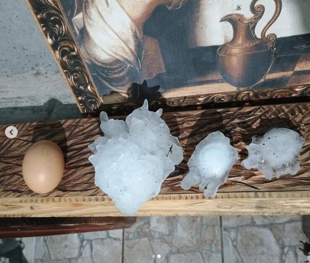 RS registra maior pedra de granizo que já caiu no Brasil, com 14,6 cm de diâmetro; veja foto