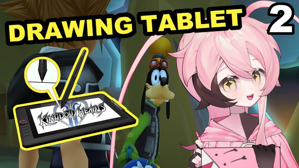 Thumbnail of youtube vod for Kingdom Hearts 2 drawing tablet gameplay part 2