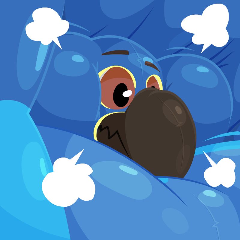 puffy face icon - Rusty
