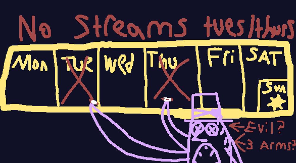 No streams Tuesday and Thursday