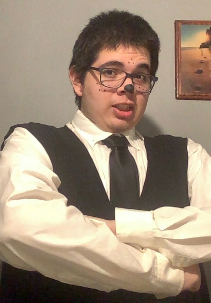 me in a monchhchi costume.