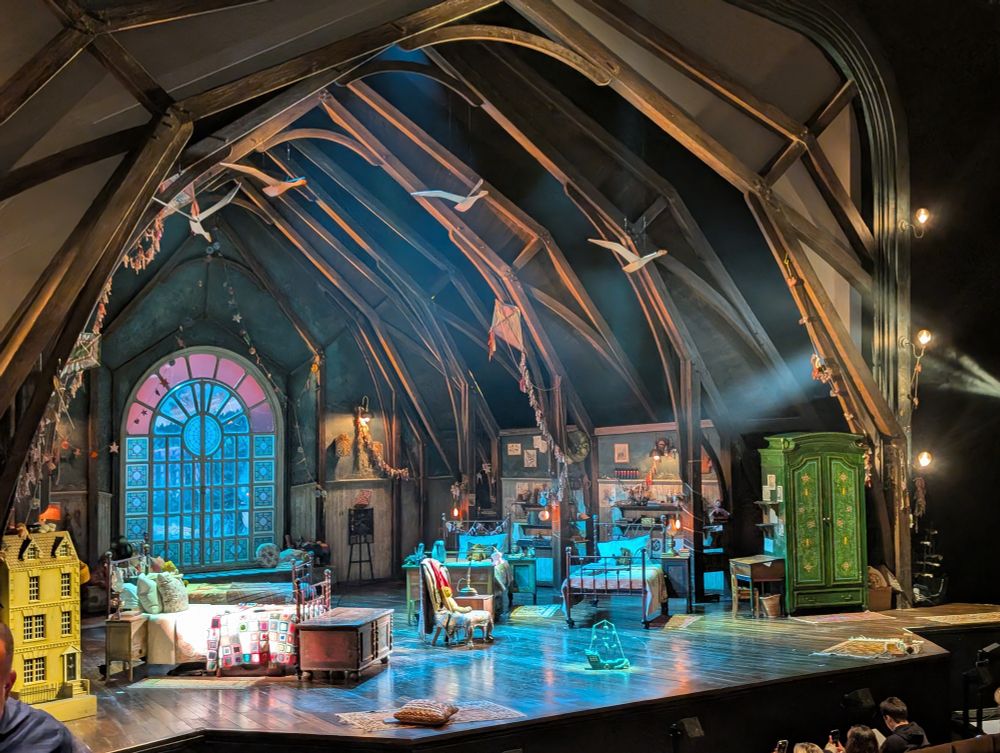 Stage set from the RSC's production of 'Peter Pan and Wendy' at the Barbican.