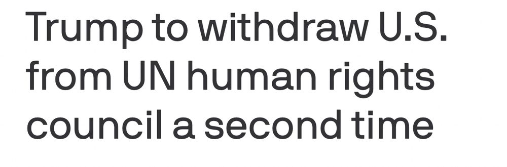 Axios: Trump to withdraw U.S. from UN human rights council a second time