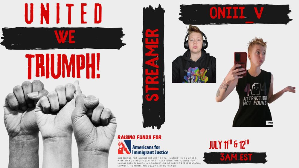 textual flyer for a stream july 11th & 12th 3am EST