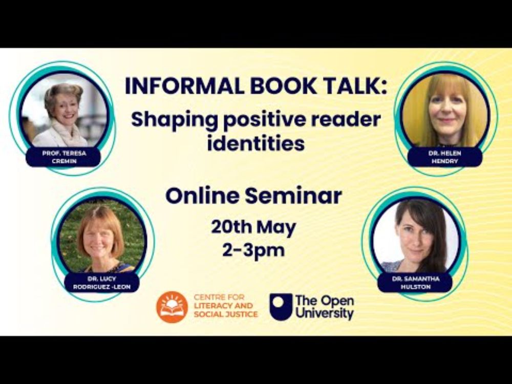 Informal Book Talk: Shaping Positive Reader Identities - CLSJ Seminar, 20 May 2025