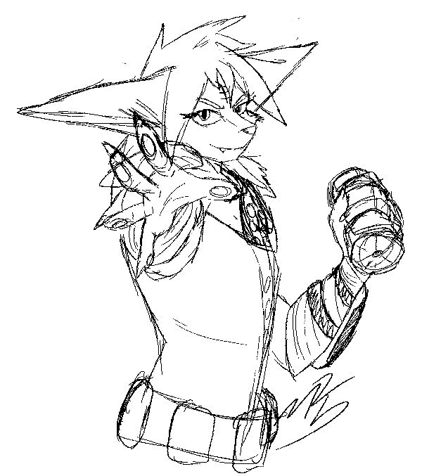 most recent sketch of the same character