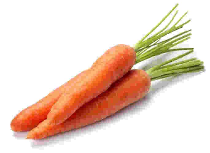 low quality image of carrots