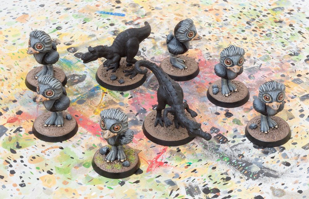 painted Kinder Surprise Egg miniatures