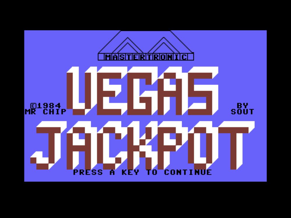 Game Review: Vegas Jackpot (Commodore 16 and Plus/4, Mastertronic) - Mastertronic Collectors Archive