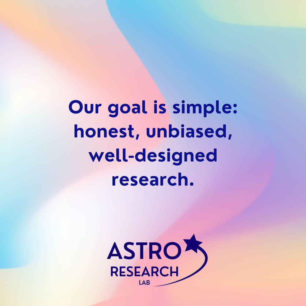 Text reads: "Our goal is simple: honest, unbiased, well-designed research."