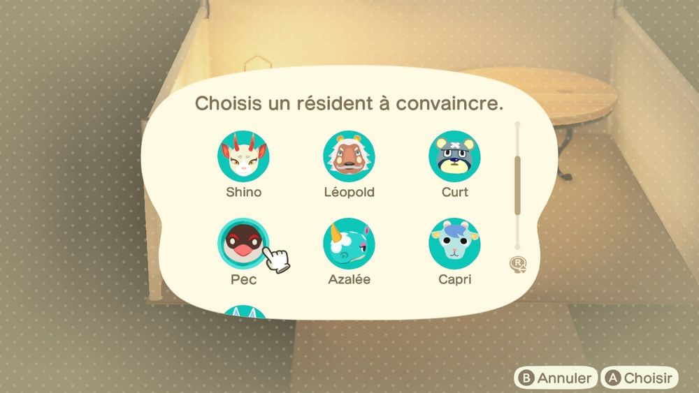 Me choosing Peck to be replaced by Etoile.