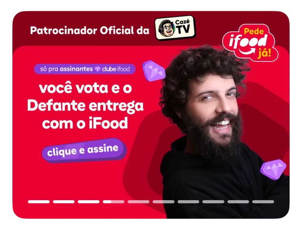 "Você vota e o Defante entrega com o ifood"