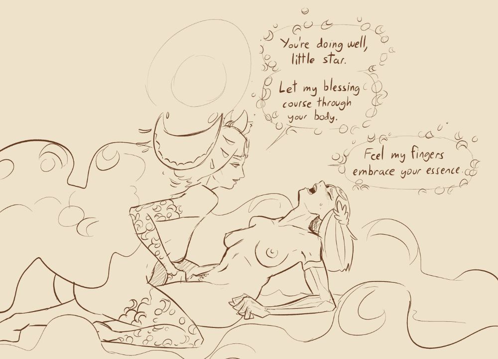 Selene and Melinoe from Hades 2