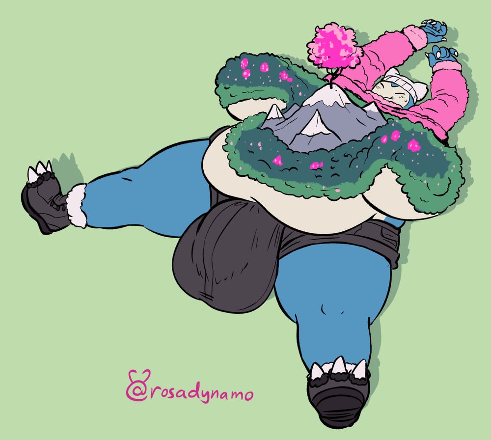 anthro G-Max Snorlax girl 