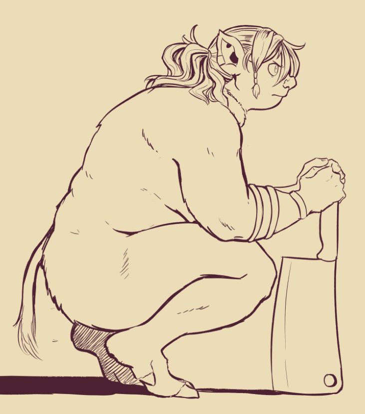 Leed from Dungeon Meshi nude modeling