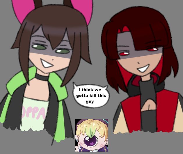 depicted is neb and ryn, they gonna kill paix