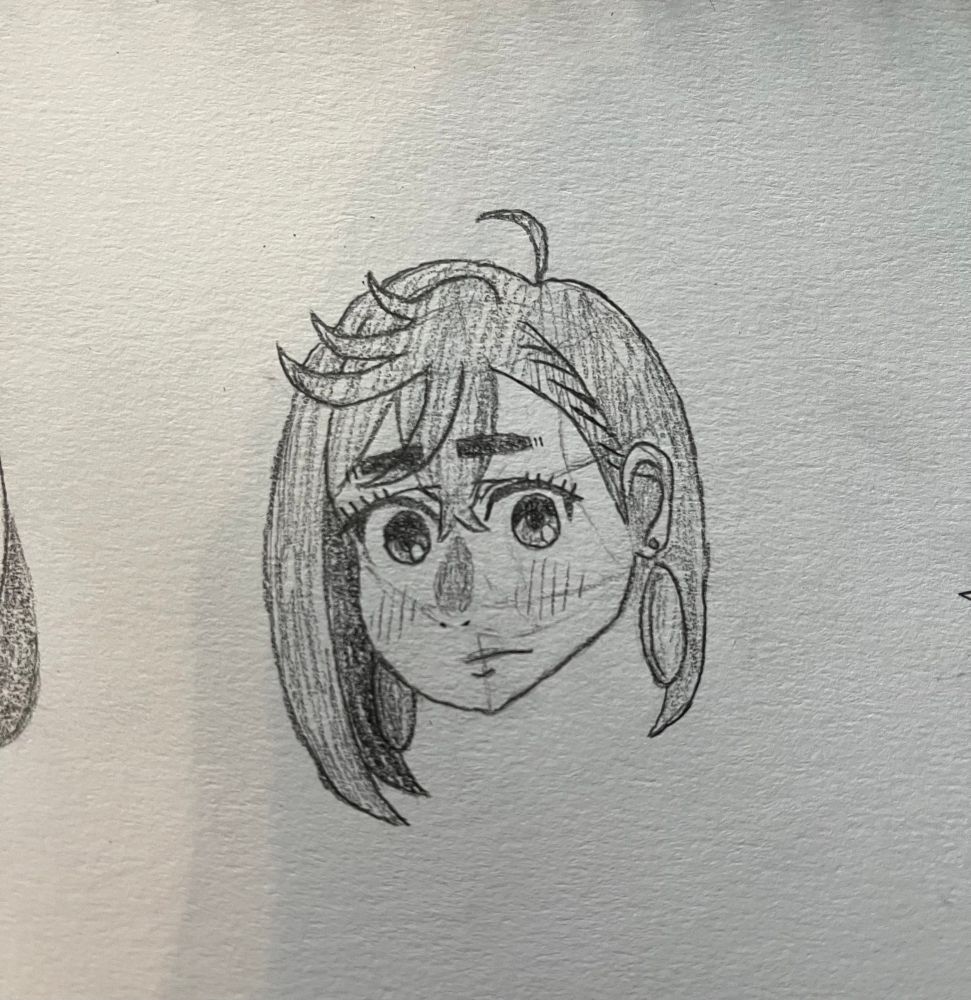 Practice sketch of Momo Ayase