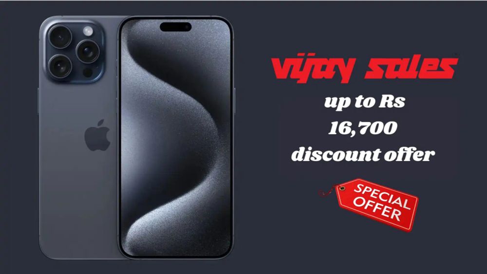 IPhone 15 Pro Discounted Up To Rs 16,700 At Vijay Sales!