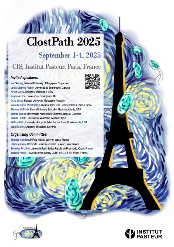 The ClostPath conferences, which began in 1995, have been a leading venue to bring together top scientists and clinicians studying the molecular biology of clostridia and their role in health and disease. In keeping with this tradition, Clostpath 14 will cover all aspects of clostridia-dependent pathogenesis and will take place September 1 - 4, 2025.

The congress will open with a welcome word by Prof. Yasmine Belkaid, President of the Institut Pasteur, followed by an introducing keynote.