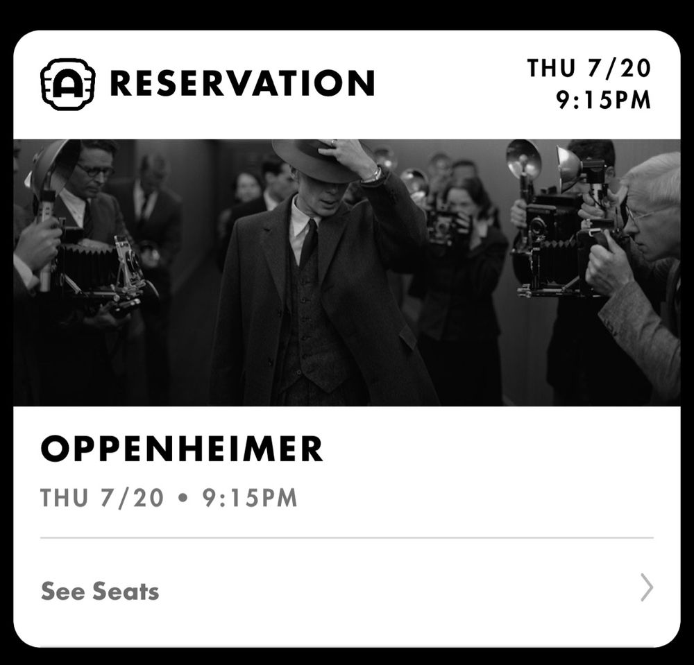 Tickets to Oppenheimer 