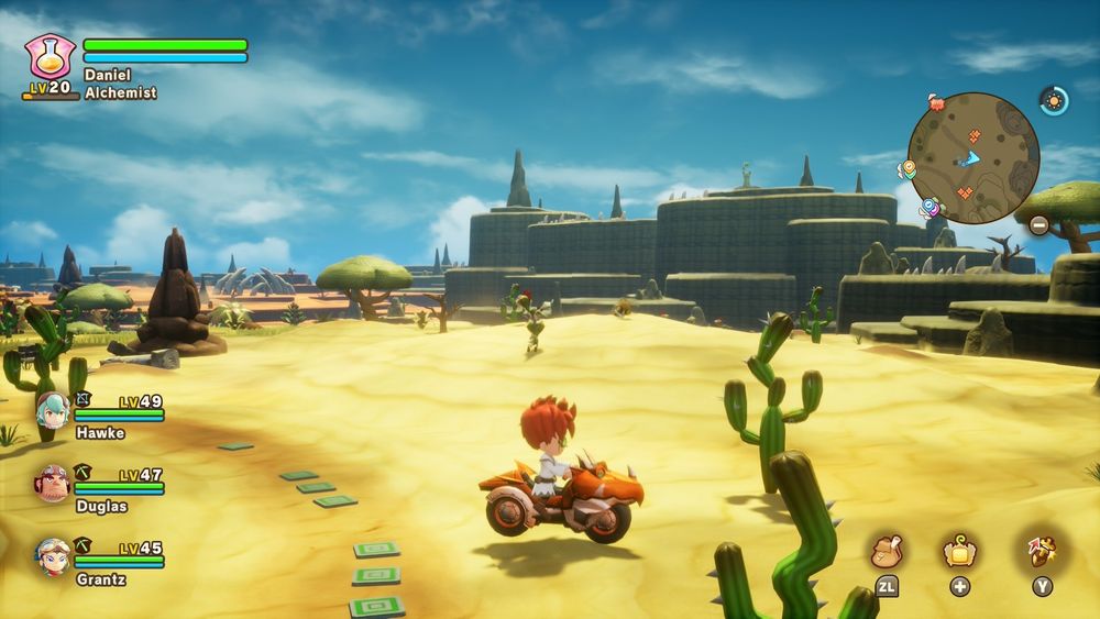 WOW. Its my character in Fantasy Life i riding on the awesome Napdragon Cruiser RED bike. Love this.