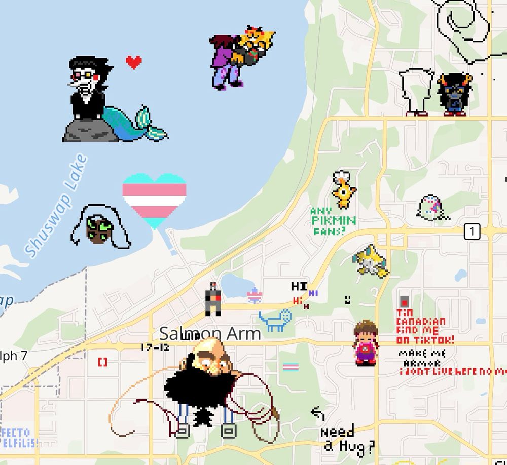 A screenshot of wplace.live showing Spamton