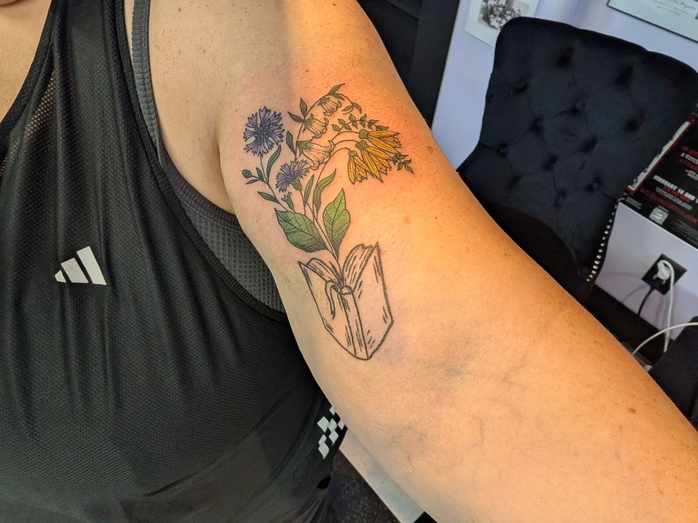 Another view of the tattoo