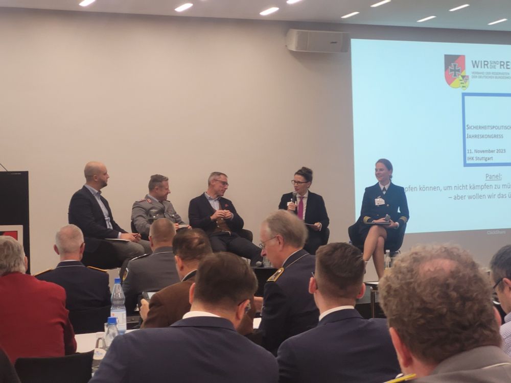 Panel beim Sicherheitspolitischen Kongress des Reservistenverband BW