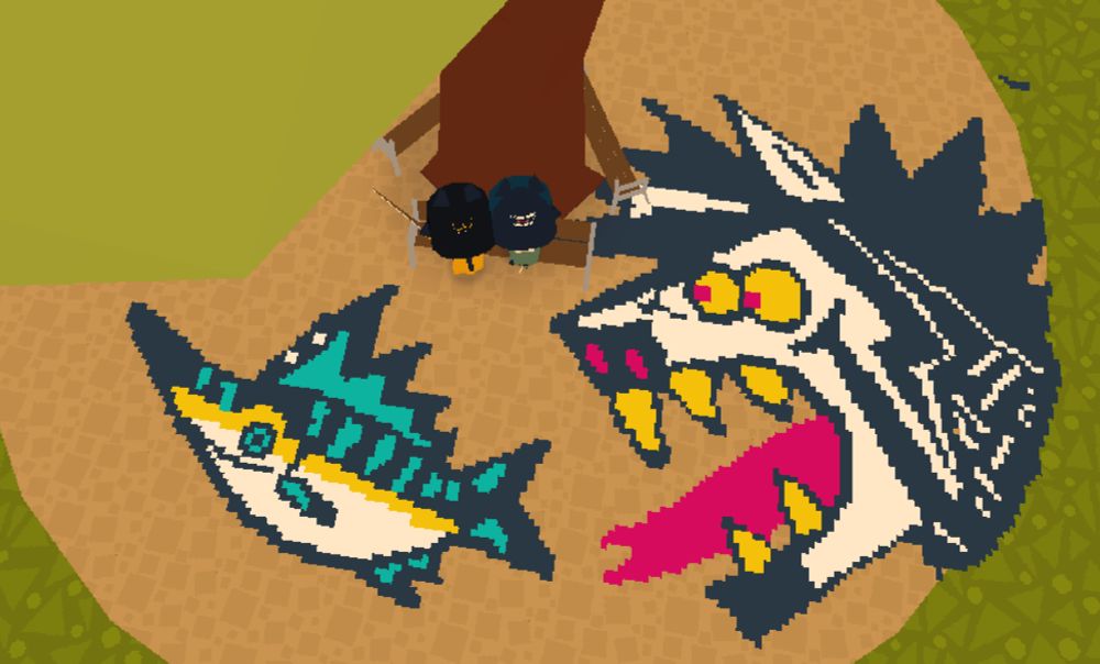 vinny and me, on the left is fishy drawn by kannagar, and on the right is Dean drawn by me