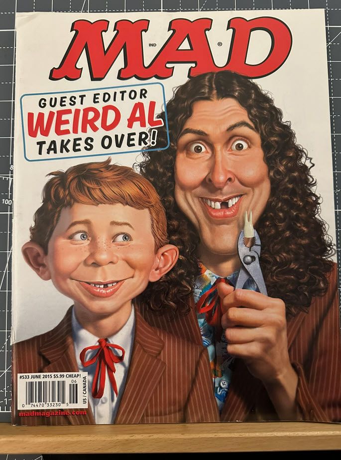 the cover of MAD Magazine issue #533, June 2015
illustration by Mark Fredrickson