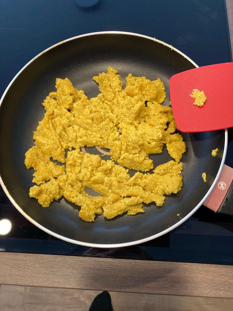 Eine Pfanne mit „Rührei“